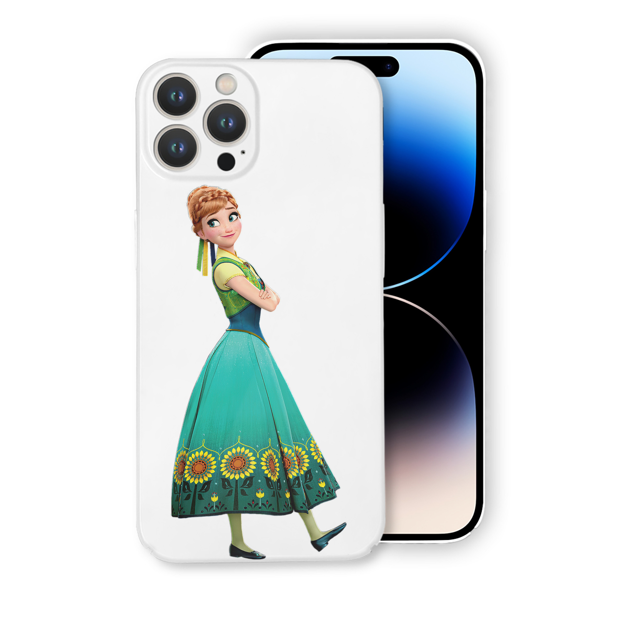 （画像用） アナと雪の女王 アンナ エルサ Frozen Anna Elsa 【iPhone 14シリーズ対応】ハードケース